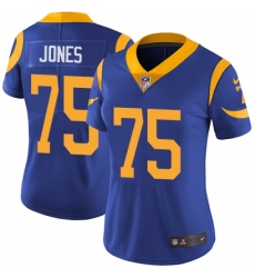Women's Nike Los Angeles Rams #75 Deacon Jones Elite Royal Blue Alternate NFL Jersey Women's Nike Los Angeles Rams #75 Deacon Jones Elite Royal Blue Alternate NFL Jersey