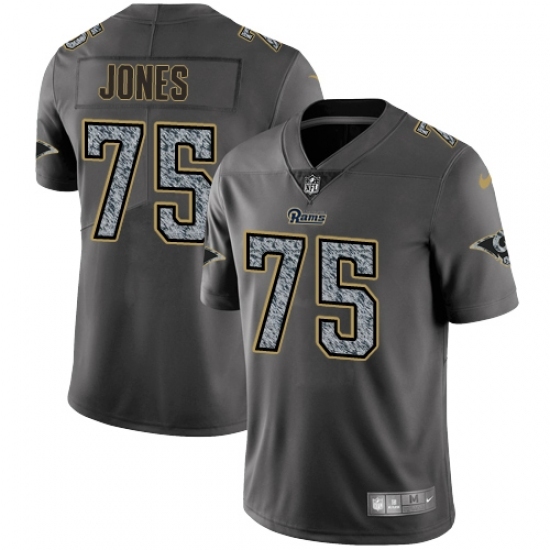 Youth Nike Los Angeles Rams #75 Deacon Jones Gray Static Vapor Untouchable Limited NFL Jersey Youth Nike Los Angeles Rams #75 Deacon Jones Gray Static Vapor Untouchable Limited NFL Jersey