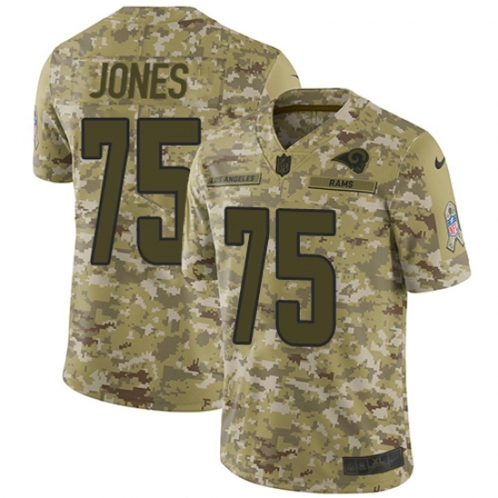 Youth Nike Los Angeles Rams #75 Deacon Jones Limited Camo 2018 Salute to Service NFL Jersey Youth Nike Los Angeles Rams #75 Deacon Jones Limited Camo 2018 Salute to Service NFL Jersey