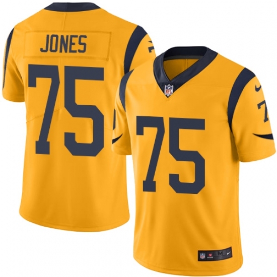 Youth Nike Los Angeles Rams #75 Deacon Jones Limited Gold Rush Vapor Untouchable NFL Jersey Youth Nike Los Angeles Rams #75 Deacon Jones Limited Gold Rush Vapor Untouchable NFL Jersey