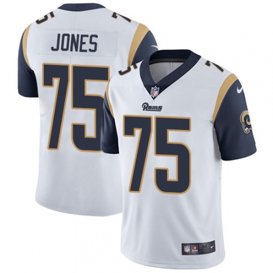 Youth Nike Los Angeles Rams #75 Deacon Jones White Vapor Untouchable Limited Player NFL Jersey Youth Nike Los Angeles Rams #75 Deacon Jones White Vapor Untouchable Limited Player NFL Jersey