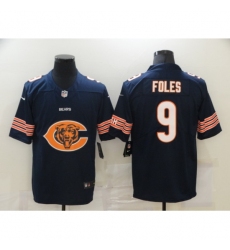 Men's Chicago Bears #9 Nick Foles Nike Navy Vapor Limited Jersey