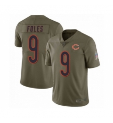 Men's Chicago Bears #9 Nick Foles Salute to Service Green Limited Jersey Men's Chicago Bears #9 Nick Foles Salute to Service Green Limited Jersey
