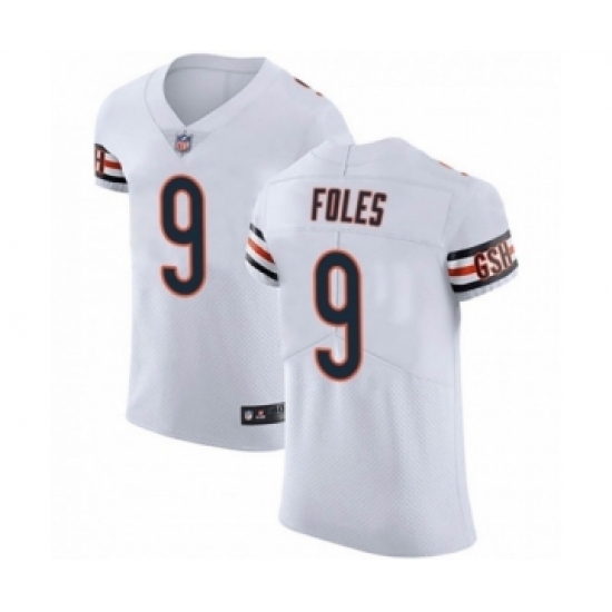 Men's Chicago Bears #9 Nick Foles White Elite Vapor Untouchable Jersey Men's Chicago Bears #9 Nick Foles White Elite Vapor Untouchable Jersey