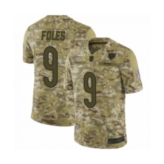 Youth Chicago Bears #9 Nick Foles 2018 Salute to Service Camo Limited Jersey Youth Chicago Bears #9 Nick Foles 2018 Salute to Service Camo Limited Jersey