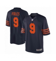 Youth Chicago Bears #9 Nick Foles Navy Blue Game Team Color Jersey