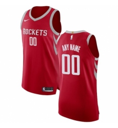 Men's Houston Rockets Nike Red Authentic Custom Jersey - Icon Edition