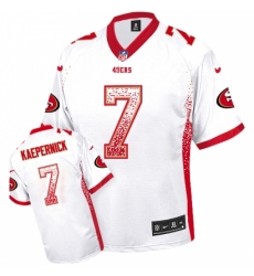 Men's Nike San Francisco 49ers #7 Colin Kaepernick Elite White Drift Fashion NFL Jersey Men's Nike San Francisco 49ers #7 Colin Kaepernick Elite White Drift Fashion NFL Jersey