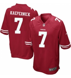 Men's Nike San Francisco 49ers #7 Colin Kaepernick Game Red Team Color NFL Jersey Men's Nike San Francisco 49ers #7 Colin Kaepernick Game Red Team Color NFL Jersey