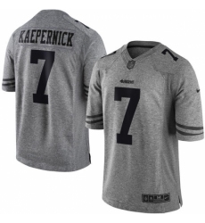 Men's Nike San Francisco 49ers #7 Colin Kaepernick Limited Gray Gridiron NFL Jersey Men's Nike San Francisco 49ers #7 Colin Kaepernick Limited Gray Gridiron NFL Jersey