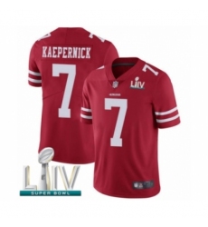 Men's San Francisco 49ers #7 Colin Kaepernick Red Team Color Vapor Untouchable Limited Player Super Bowl LIV Bound Football Jersey Men's San Francisco 49ers #7 Colin Kaepernick Red Team Color Vapor Untouchable Limited Player Super Bowl LIV Bound Football Jersey