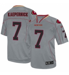 Youth Nike San Francisco 49ers #7 Colin Kaepernick Elite Lights Out Grey NFL Jersey Youth Nike San Francisco 49ers #7 Colin Kaepernick Elite Lights Out Grey NFL Jersey