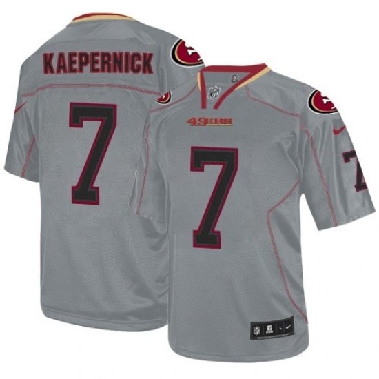 Youth Nike San Francisco 49ers #7 Colin Kaepernick Elite Lights Out Grey NFL Jersey Youth Nike San Francisco 49ers #7 Colin Kaepernick Elite Lights Out Grey NFL Jersey