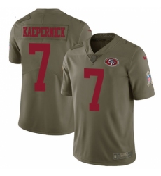 Youth Nike San Francisco 49ers #7 Colin Kaepernick Limited Olive 2017 Salute to Service NFL Jersey Youth Nike San Francisco 49ers #7 Colin Kaepernick Limited Olive 2017 Salute to Service NFL Jersey