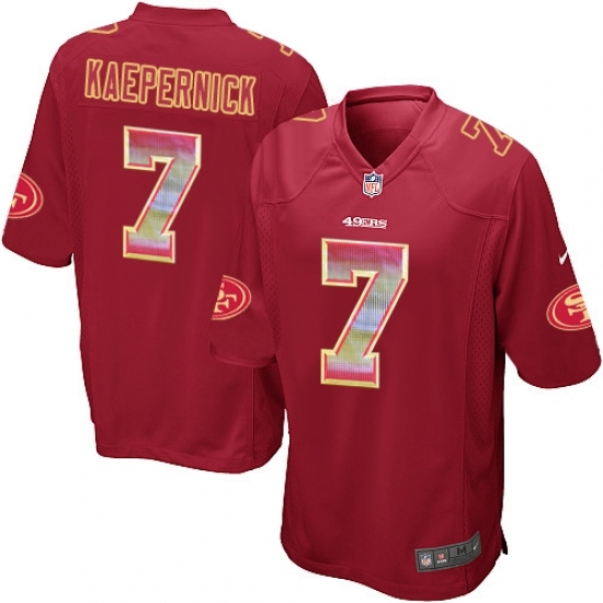 Youth Nike San Francisco 49ers #7 Colin Kaepernick Limited Red Strobe NFL Jersey Youth Nike San Francisco 49ers #7 Colin Kaepernick Limited Red Strobe NFL Jersey