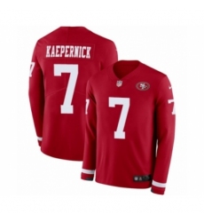 Youth Nike San Francisco 49ers #7 Colin Kaepernick Limited Red Therma Long Sleeve NFL Jersey Youth Nike San Francisco 49ers #7 Colin Kaepernick Limited Red Therma Long Sleeve NFL Jersey