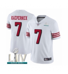 Youth San Francisco 49ers #7 Colin Kaepernick Limited White Rush Vapor Untouchable Super Bowl LIV Bound Football Jersey Youth San Francisco 49ers #7 Colin Kaepernick Limited White Rush Vapor Untouchable Super Bowl LIV Bound Football Jersey