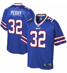 Men's Buffalo Bills #32 Senorise Perry NFL Pro Line Royal Big & Tall Team Player Jersey