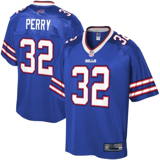 Men's Buffalo Bills #32 Senorise Perry NFL Pro Line Royal Big & Tall Team Player Jersey Men's Buffalo Bills #32 Senorise Perry NFL Pro Line Royal Big & Tall Team Player Jersey