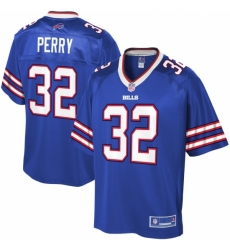 Youth Buffalo Bills #32 Senorise Perry Blue NFL Pro Line Royal Team Player Jersey