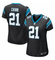 Women's Carolina Panthers #21 Jeremy Chinn Nike Black Game Jersey