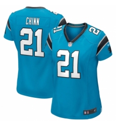 Women's Carolina Panthers #21 Jeremy Chinn Nike Blue Game Jersey
