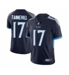 Men's Tennessee Titans #17 Ryan Tannehill Navy Blue Team Color Vapor Untouchable Limited Player Football Jersey