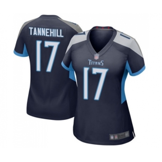Women's Tennessee Titans #17 Ryan Tannehill Game Navy Blue Team Color Football Jersey Women's Tennessee Titans #17 Ryan Tannehill Game Navy Blue Team Color Football Jersey