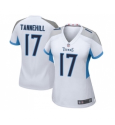 Women's Tennessee Titans #17 Ryan Tannehill Game White Football Jersey