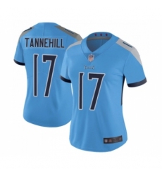 Women's Tennessee Titans #17 Ryan Tannehill Light Blue Alternate Vapor Untouchable Limited Player Football Jersey