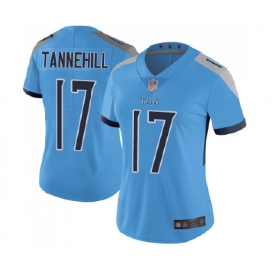 Women's Tennessee Titans #17 Ryan Tannehill Light Blue Alternate Vapor Untouchable Limited Player Football Jersey Women's Tennessee Titans #17 Ryan Tannehill Light Blue Alternate Vapor Untouchable Limited Player Football Jersey