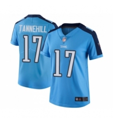Women's Tennessee Titans #17 Ryan Tannehill Limited Light Blue Rush Vapor Untouchable Football Jersey