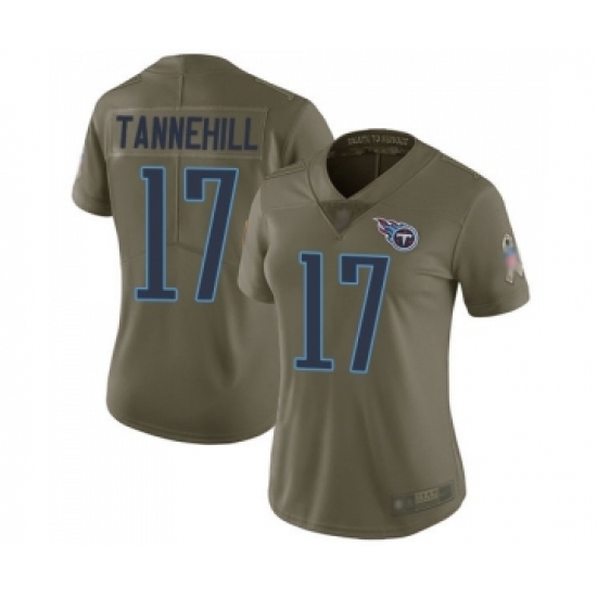Women's Tennessee Titans #17 Ryan Tannehill Limited Olive 2017 Salute to Service Football Jersey Women's Tennessee Titans #17 Ryan Tannehill Limited Olive 2017 Salute to Service Football Jersey