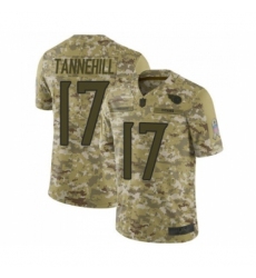 Youth Tennessee Titans #17 Ryan Tannehill Limited Camo 2018 Salute to Service Football Jersey