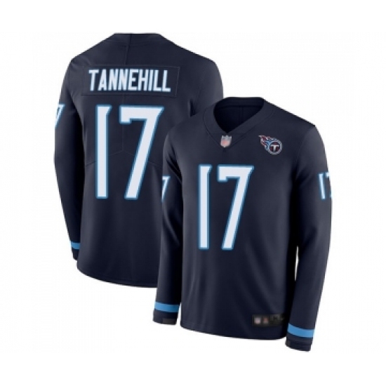 Youth Tennessee Titans #17 Ryan Tannehill Limited Navy Blue Therma Long Sleeve Football Jersey Youth Tennessee Titans #17 Ryan Tannehill Limited Navy Blue Therma Long Sleeve Football Jersey
