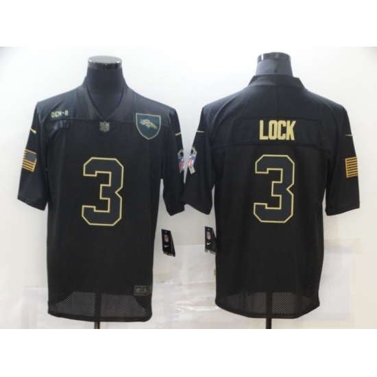 Men's Denver Broncos #3 Drew Lock Black Nike 2020 Salute To Service Limited Jersey Men's Denver Broncos #3 Drew Lock Black Nike 2020 Salute To Service Limited Jersey