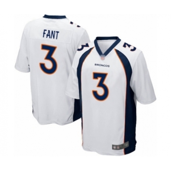 Men's Denver Broncos #3 Drew Lock Game White Football Jersey Men's Denver Broncos #3 Drew Lock Game White Football Jersey