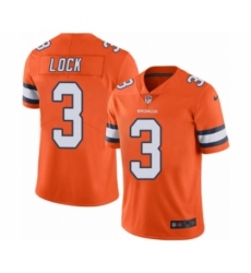 Men's Denver Broncos #3 Drew Lock Limited Orange Rush Vapor Untouchable Football Jersey Men's Denver Broncos #3 Drew Lock Limited Orange Rush Vapor Untouchable Football Jersey