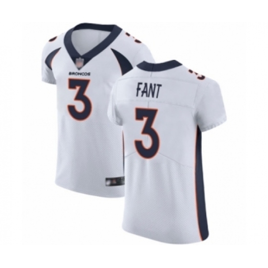 Men's Denver Broncos #3 Drew Lock White Vapor Untouchable Elite Player Football Jersey Men's Denver Broncos #3 Drew Lock White Vapor Untouchable Elite Player Football Jersey