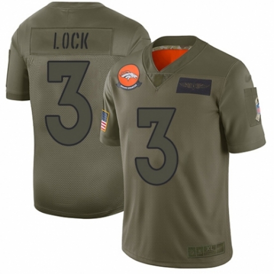 Women's Denver Broncos #3 Drew Lock Limited Camo 2019 Salute to Service Football Jersey Women's Denver Broncos #3 Drew Lock Limited Camo 2019 Salute to Service Football Jersey