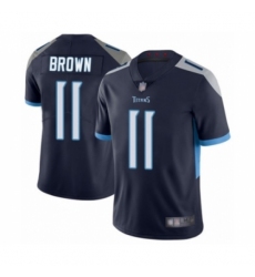 Men's Tennessee Titans #11 A.J. Brown Navy Blue Team Color Vapor Untouchable Limited Player Football Jersey