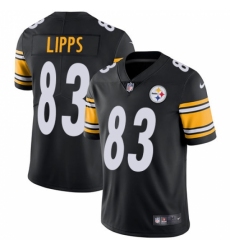 Men's Nike Pittsburgh Steelers #83 Louis Lipps Black Team Color Vapor Untouchable Limited Player NFL Jersey Men's Nike Pittsburgh Steelers #83 Louis Lipps Black Team Color Vapor Untouchable Limited Player NFL Jersey