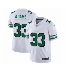 Men's New York Jets #33 Jamal Adams Limited White Team Logo Fashion Football Jersey