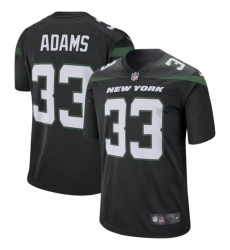 Men's New York Jets #33 Jamal Adams Nike Black Player Game Jersey