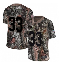 Men's Nike New York Jets #33 Jamal Adams Limited Camo Rush Realtree NFL Jersey