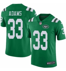 Men's Nike New York Jets #33 Jamal Adams Limited Green Rush Vapor Untouchable NFL Jersey