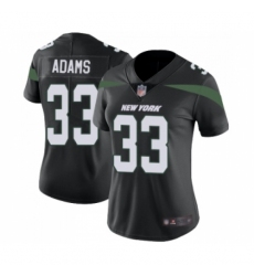 Women's New York Jets #33 Jamal Adams Black Alternate Vapor Untouchable Limited Player Football Jersey