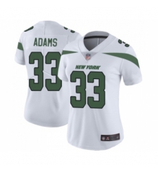 Women's New York Jets #33 Jamal Adams White Vapor Untouchable Limited Player Football Jersey