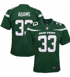 Youth New York Jets #33 Jamal Adams  Nike Player Game Jersey - Green