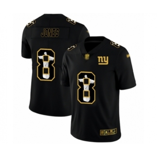Men's New York Giants #8 Daniel Jones Black Jesus Faith Limited Football Jersey Men's New York Giants #8 Daniel Jones Black Jesus Faith Limited Football Jersey